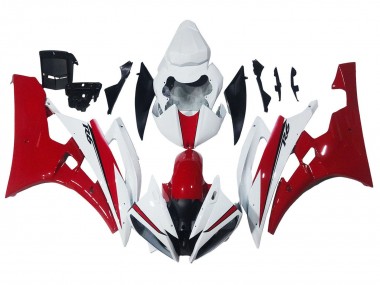 Carenados Moto Yamaha YZF 600 R6 2006-2007 - Blanco Rojo Fábrica