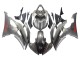 Carenados Moto Yamaha YZF 600 R6 2008-2016 - Gris Mate Rojo Calcomanías Fábrica