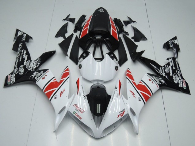 Carenados Moto Yamaha YZF R1 2004-2006 - Blanco Rojo Negro Castrol Fábrica