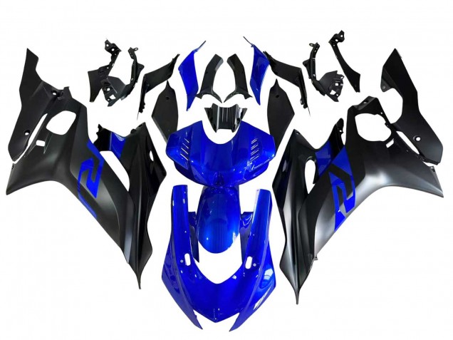Carenados Moto Yamaha YZF 600 R6 2017-2023 - Azul Negro Mate Fábrica