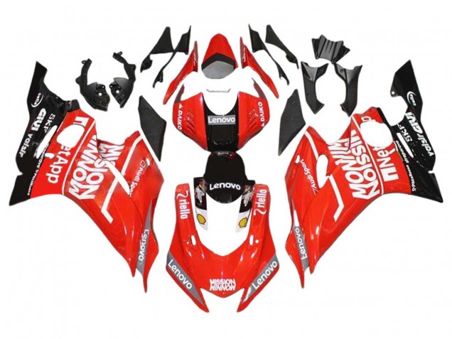 Carenados Moto Yamaha YZF 600 R6 2017-2023 - Rojo Negro Fábrica