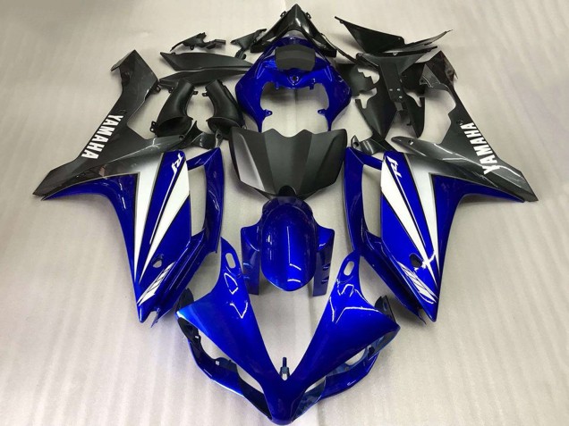 Carenados Moto Yamaha YZF R1 2007-2008 - Azul Blanco Negro Mate Fábrica