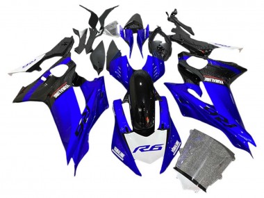 Carenados Moto Yamaha YZF 600 R6 2017-2023 - Azul Negro Blanco Fábrica