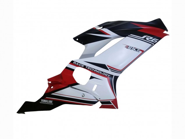 Carenados Moto Yamaha YZF 600 R6 2017-2023 - Blanco Rojo Negro Semakin Didepan Fábrica