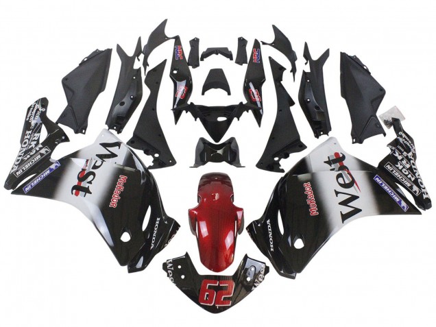 Carenados Moto Honda CBR250RR 2011-2015 - Negro Brillante Blanco West Rojo HRC 62 Fábrica