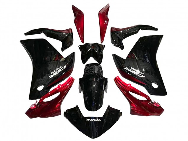 Carenados Moto Honda CBR250RR 2011-2015 - Negro Brillante Rojo Fábrica
