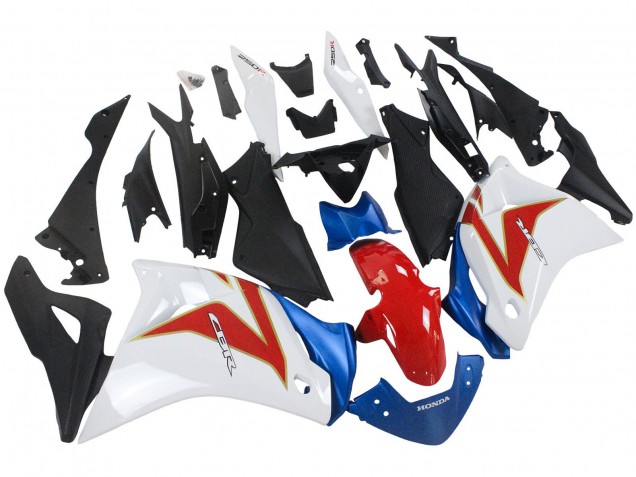 Carenados Moto Honda CBR250RR 2011-2015 - Blanco Rojo Azul Claro Fábrica