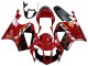 Carenados Moto Honda VTR1000 2000-2006 - Rojo Negro Raya Carrera Fábrica