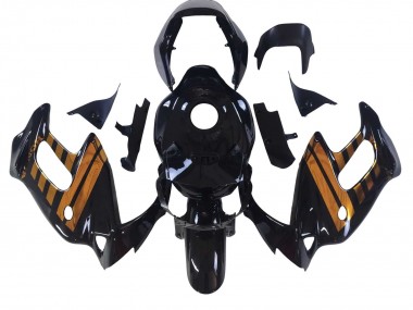 Carenados Moto Honda VTR1000F 1997-2005 - Negro Brillante Oro Fábrica