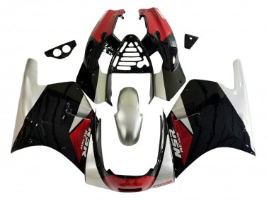 Carenados Moto Honda NSR250R 1988-1989 - Plata Rojo Negro Brillante Fábrica
