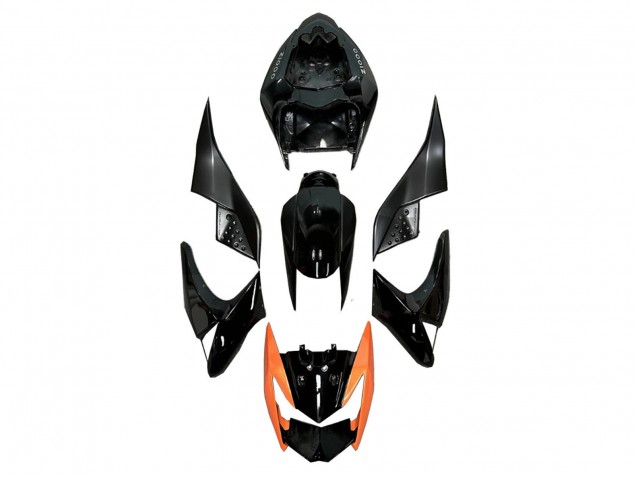 Carenados Moto Kawasaki Z1000 2003-2006 - Negro Brillante Naranja Fábrica