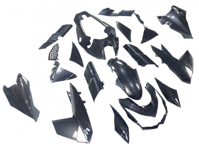Carenados Moto Kawasaki Z1000 2010-2013 - Negro FibraCarbono Fábrica