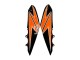 Carenados Moto Kawasaki Z1000 2010-2013 - Naranja Negro Brillante Fábrica