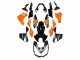 Carenados Moto Kawasaki Z1000 2010-2013 - Naranja Negro Brillante Fábrica