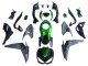 Carenados Moto Kawasaki Z1000 2014-2019 - Negro Verde Gris Fábrica