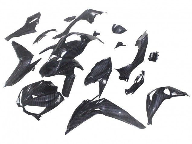 Carenados Moto Kawasaki Z1000 2014-2019 - Negro FibraCarbono Fábrica