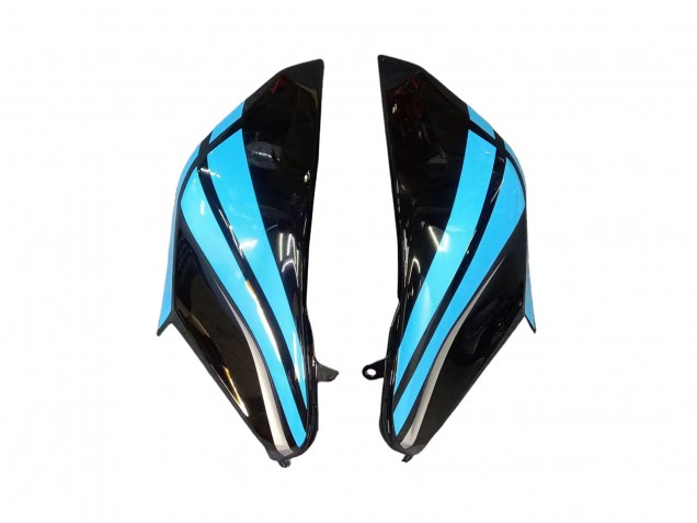 Carenados Moto Kawasaki Z800 2013-2018 - Azul Claro Negro Brillante Fábrica