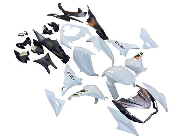 Carenados Moto Kawasaki Z800 2013-2018 - Blanco Verde Plata Negro Fábrica