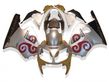 Carenados Moto Kawasaki ZX12R 2000-2001 - Plata Rojo Negro Fábrica