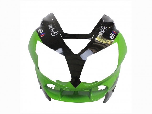 Carenado Moto Kawasaki ZX12R 2002-2006 - Verde Negro Brillante Elf Touch4 Monstruo Fábrica