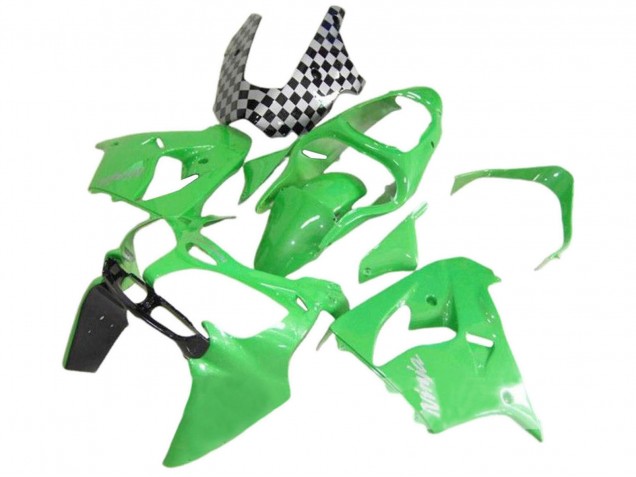 Carenados Moto Kawasaki ZX9R 2000-2001 - Verde Negro Blanco Ninja Fábrica