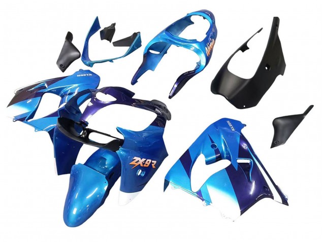 Carenados Moto Kawasaki ZX9R 2000-2001 - Azul Negro Fábrica