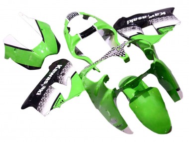 Carenados Moto Kawasaki ZX9R 2000-2001 - Verde Blanco Negro Fábrica