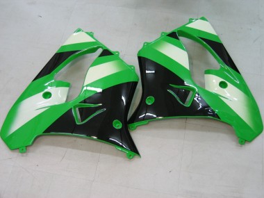 Carenados Moto Kawasaki ZX9R 2000-2001 - Verde Plata Negro Fábrica