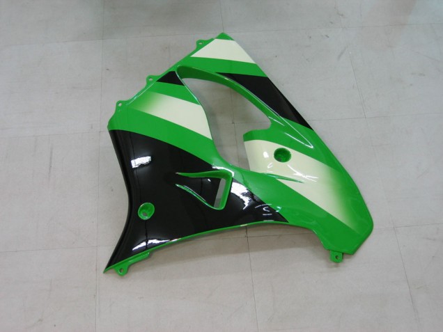 Carenados Moto Kawasaki ZX9R 2000-2001 - Verde Plata Negro Fábrica