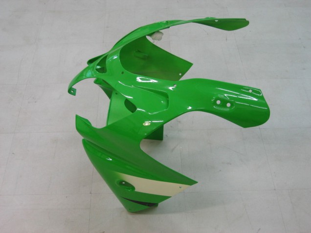Carenados Moto Kawasaki ZX9R 2000-2001 - Verde Plata Negro Fábrica