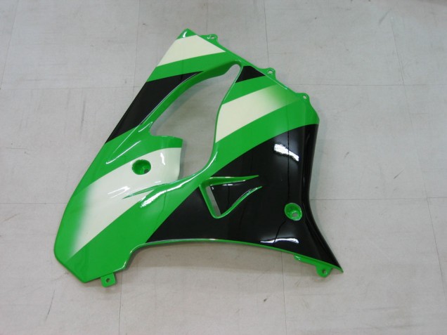 Carenados Moto Kawasaki ZX9R 2000-2001 - Verde Plata Negro Fábrica