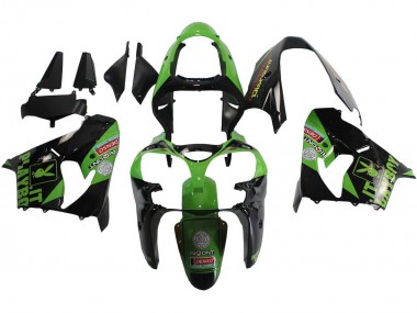 Carenados Moto Kawasaki ZX9R 2000-2001 - Verde Negro Playboy DENSO Fábrica