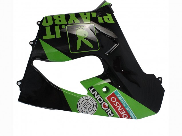 Carenados Moto Kawasaki ZX9R 2000-2001 - Verde Negro Playboy DENSO Fábrica