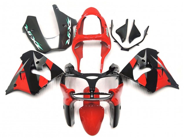 Carenados Moto Kawasaki ZX9R 2000-2001 - Rojo Negro Fábrica