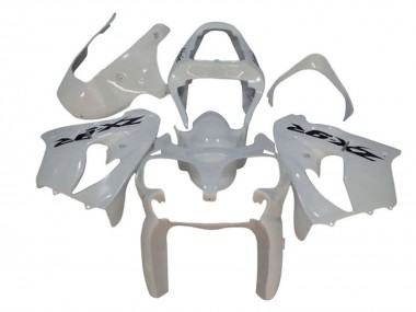 Carenados Moto Kawasaki ZX9R 2002-2003 - Blanco Negro Calcomanía Fábrica