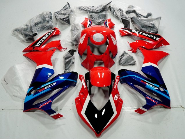 Carenados Moto Honda CBR650R 2019-2020 - Rojo Blanco Azul Negro Brillante HRC Fábrica