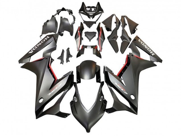 Carenados Moto Honda CBR650R 2019-2020 - Negro Mate Rojo Fábrica