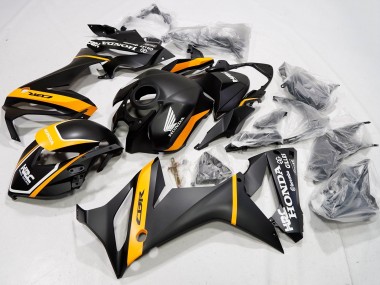 Carenados Moto Honda CBR650R 2021-2023 - Negro Mate Amarillo HRC Fábrica
