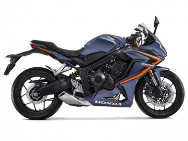 Carenados Moto Honda CBR650R 2021-2023 - Azul Mate Oscuro Naranja Negro Fábrica