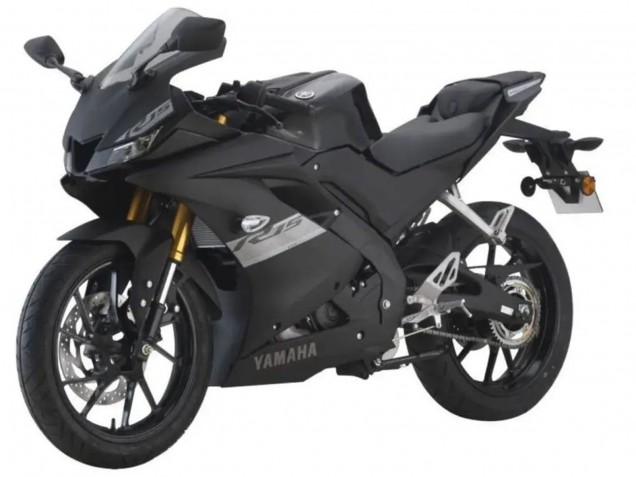 Carenados Moto Yamaha YZF R15 2018-2024 - Negro Mate Plata Fábrica