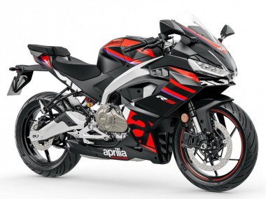 Carenados Moto Aprilia RS457 2024-2025 - Negro Mate Rojo Fábrica