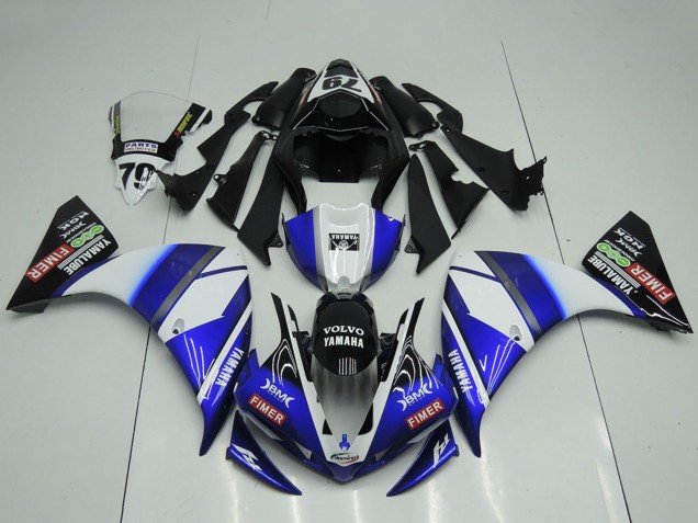 Carenados Moto Yamaha YZF R1 2009-2011 - Blanco Azul Negro Sterilgarda Fábrica