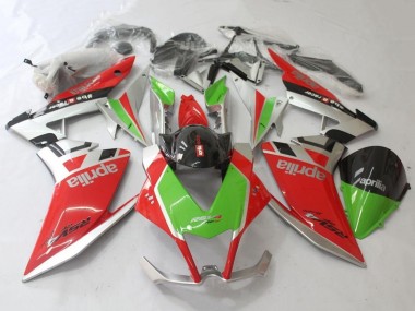 Carenado Moto Aprilia RSV4 1000 2009-2015 - Rojo Plata Verde Negro Fábrica