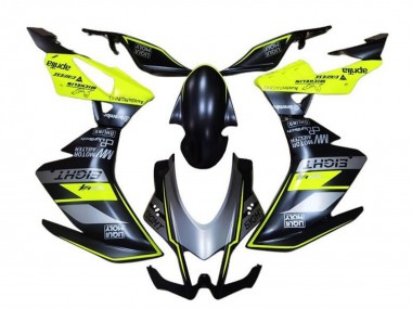 Carenados Moto Aprilia RSV4 1000 2009-2015 - Negro Mate Gris Verde Fábrica