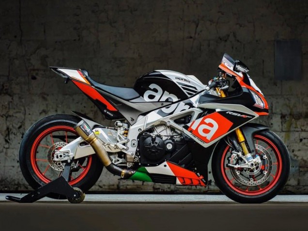 Carenados Moto Aprilia RSV4 1000 2009-2015 - Negro Mate Plata Rojo Verde Fábrica