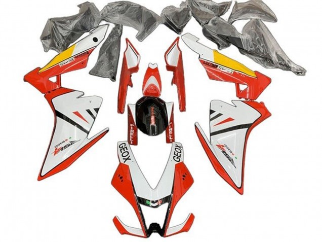Carenado Moto Aprilia RSV4 1000 2009-2015 - Blanco Rojo Negro Amarillo Fábrica