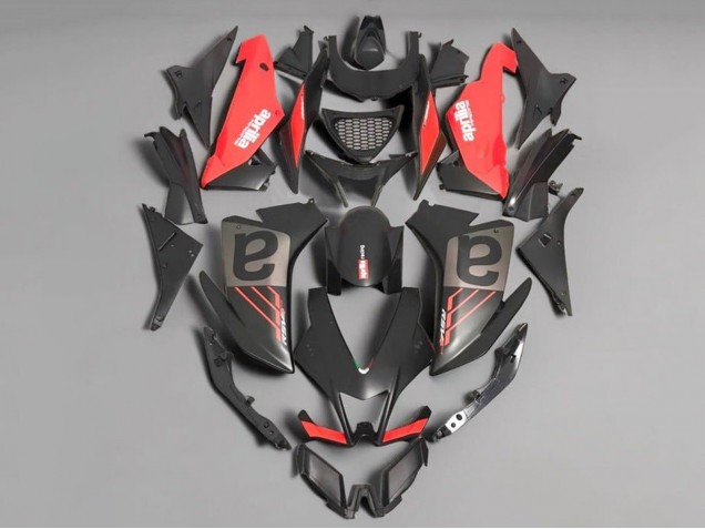 Carenados Moto Aprilia RSV4 1000 2009-2015 - Negro Mate Rojo Gris Fábrica