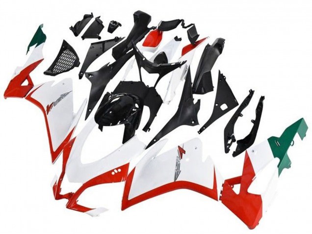 Carenados Moto Aprilia RSV4 1000 2016-2020 - Blanco Rojo Verde Negro Fábrica