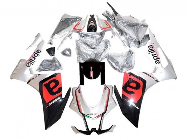 Carenados Moto Aprilia RSV4 1000 2016-2020 - Plata Negro Rojo Fábrica