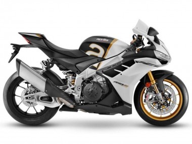 Carenados Moto Aprilia RSV4 1100 2021-2024 - Blanco Mate Negro Oro Fábrica